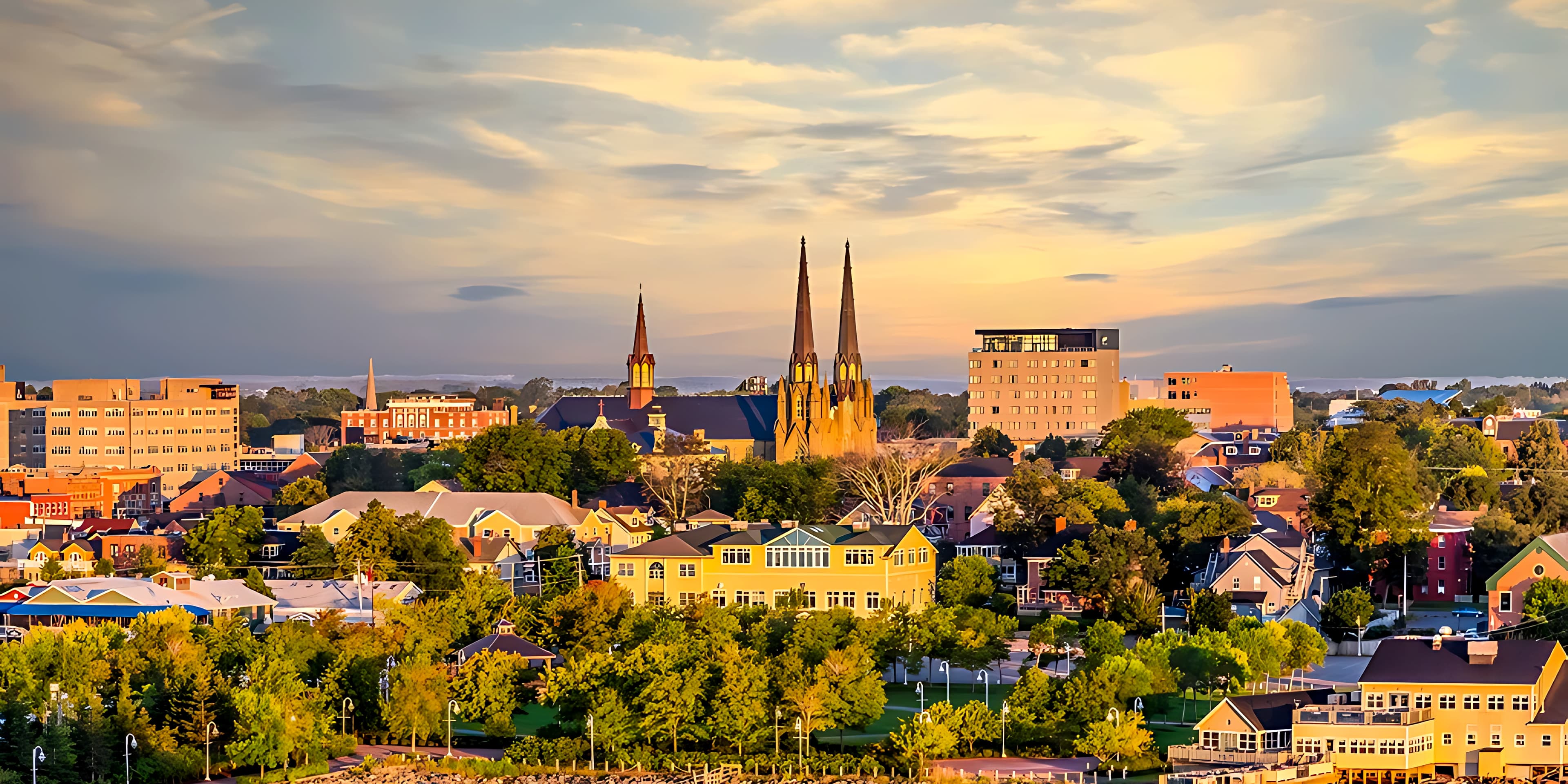 Charlottetown skyline, Prince Edward Island
